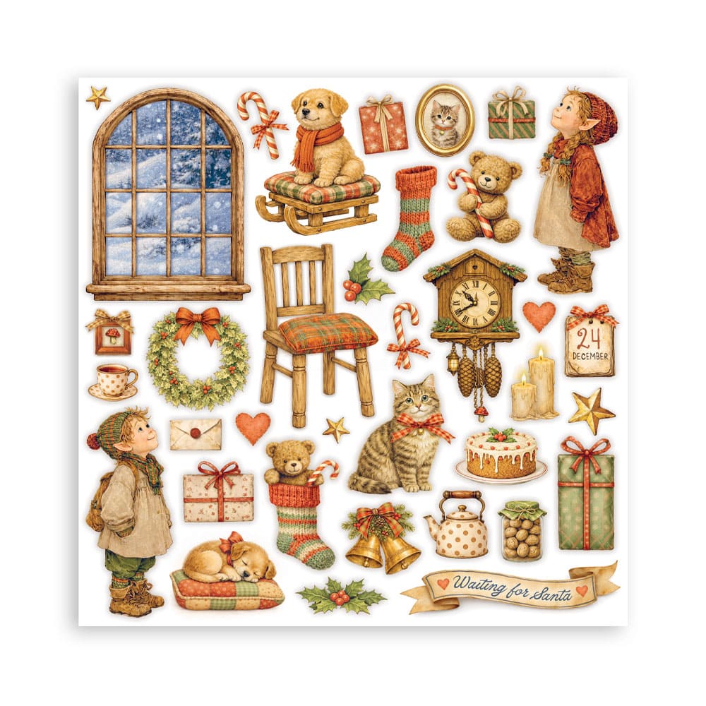 Scrapbookingpapper - Maxi Pad - Silent Night - 11 - Stamperia - Tidformera