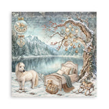 Scrapbookingpapper - Maxi Pad - White Christmas - 15 - Stamperia - Tidformera