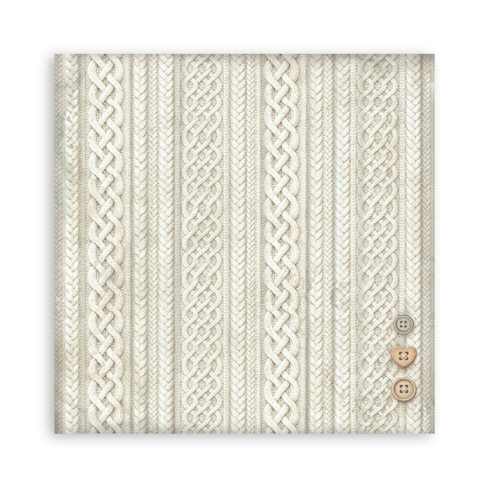 Scrapbookingpapper - Maxi Pad - White Christmas - 4 - Stamperia - Tidformera