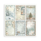 Scrapbookingpapper - Maxi Pad - White Christmas - 8 - Stamperia - Tidformera