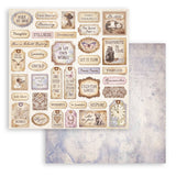 Scrapbookingpapper - Quiet Days - Double faced - 11 - Stamperia - Tidformera