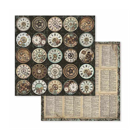 Scrapbookingpapper - Voyages Fantastiques - Double faced - 9 - Stamperia - Tidformera