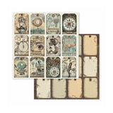 Scrapbookingpapper - Voyages Fantastiques - Double faced - 10 - Stamperia - Tidformera