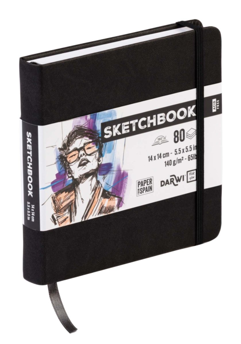 Sketchbook 14 x 14 - Black - 2 - Darwi - Tidformera