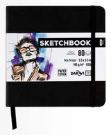 Sketchbook 14 x 14 - Black - 1 - Darwi - Tidformera