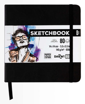 Sketchbook 14 x 14 - Black - 1 - Darwi - Tidformera