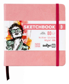 Sketchbook 14 x 14 - Soft pink - 1 - Darwi - Tidformera