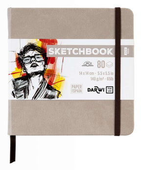 Sketchbook 14 x 14 - Taupe - 1 - Darwi - Tidformera