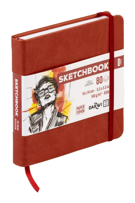 Sketchbook 14 x 14 - Terracotta - 2 - Darwi - Tidformera