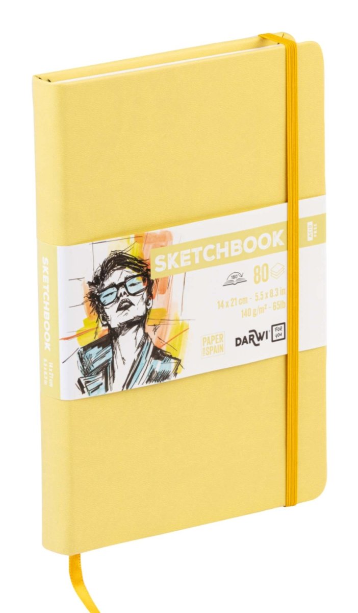 Sketchbook A5 - Yellow - 2 - Darwi - Tidformera