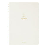 Spiralblock Dotted A5 - White - 1 - Midori - Tidformera