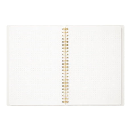 Spiralblock Dotted A5 - White - 2 - Midori - Tidformera