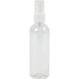 Sprayflaska 100 ml från Creotime. Liten transparent flaska med sprayfunktion och har ett lock.  Tidformera