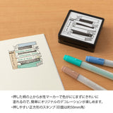 Stämpel Paintable Stamp Pre - inked - Reading List - 5 - Midori - Tidformera