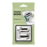 Stämpel Paintable Stamp Pre - inked - Reading List - 1 - Midori - Tidformera