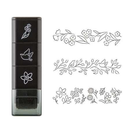 Stämpel Paintable Stamp Roller - Plant - 2 - Midori - Tidformera