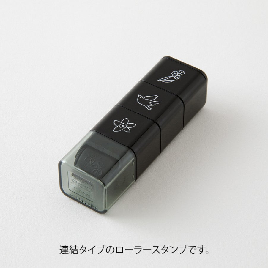 Stämpel Paintable Stamp Roller - Plant - 3 - Midori - Tidformera