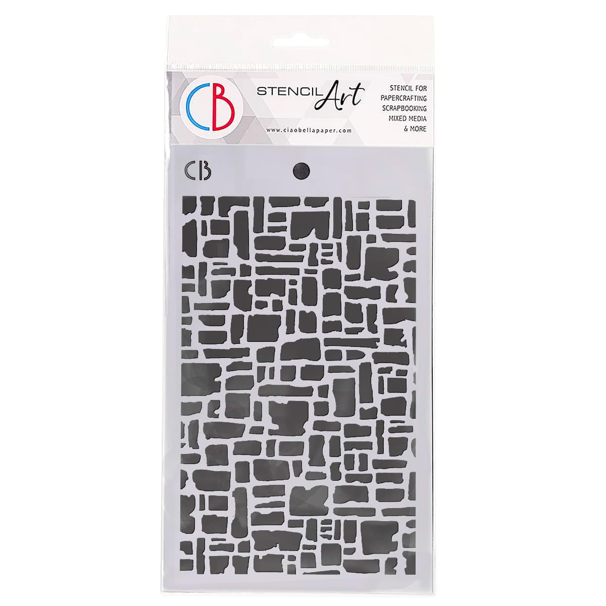 Stencil Art 12,5 x 20 cm - Abstract Bricks - 1 - Ciao Bella - Tidformera