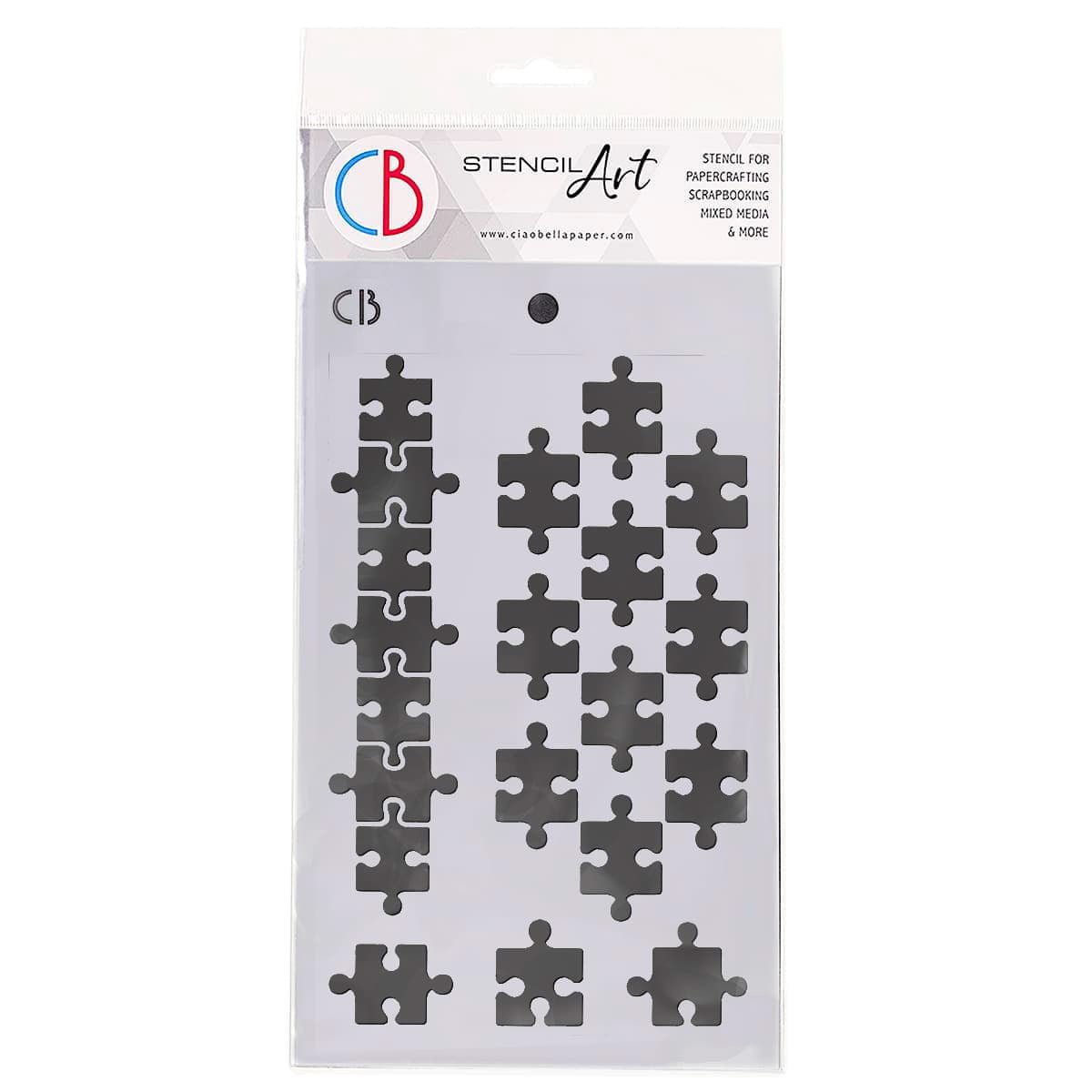 Stencil Art 12,5 x 20 cm - Puzzle - 1 - Ciao Bella - Tidformera