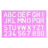 Stencil Bokstäver Siffror 4 storlekar - 5 - Rico Design - Tidformera