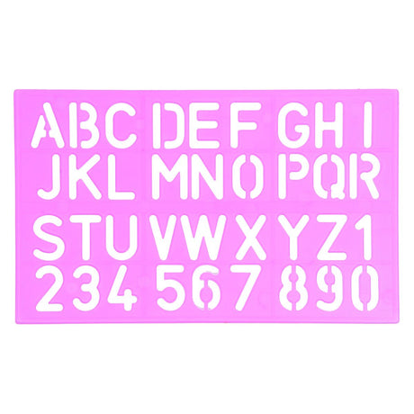 Stencil Bokstäver Siffror 4 storlekar - 5 - Rico Design - Tidformera