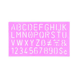Stencil Bokstäver Siffror 4 storlekar - 2 - Rico Design - Tidformera