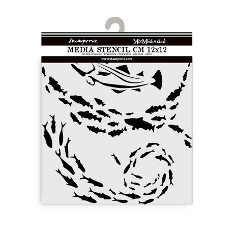 Stencil Selection - Silent Sea - 11 - Stamperia - Tidformera