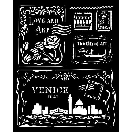 Stencil Selection - Venice City of Art - 13 - Stamperia - Tidformera