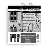 Stencil Selection förpackning med tema Venice City of Art  från Stamperia - Tidformera