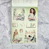 Sticker book - Mimmilä - Floral desk - 14 - MIC & MIM Premium Paper Shop - Tidformera