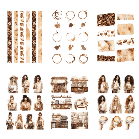 Sticker book - Penpaling Paula - Coffee Lover - 2 - Penpaling Paula - Tidformera