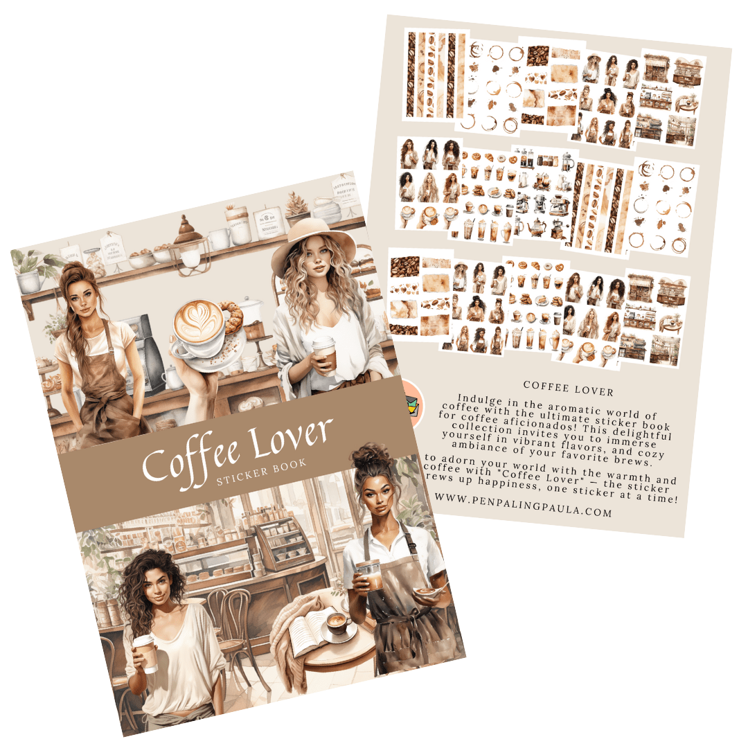 Sticker book - Penpaling Paula - Coffee Lover - 1 - Penpaling Paula - Tidformera