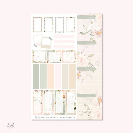Sticker Kit Monthly - August - 3 - Hello Petite Paper - Tidformera