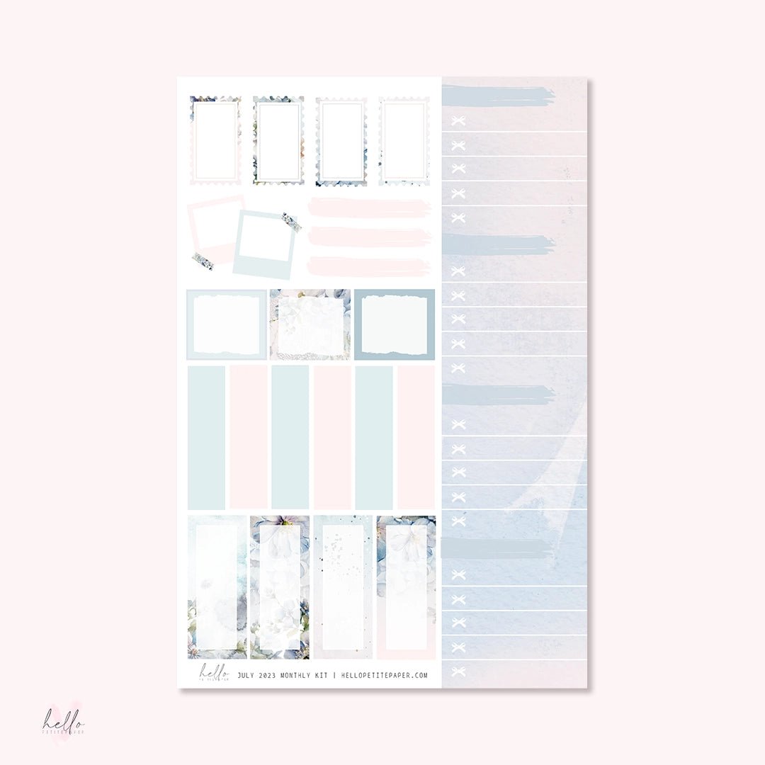 Sticker Kit Monthly - July - 3 - Hello Petite Paper - Tidformera