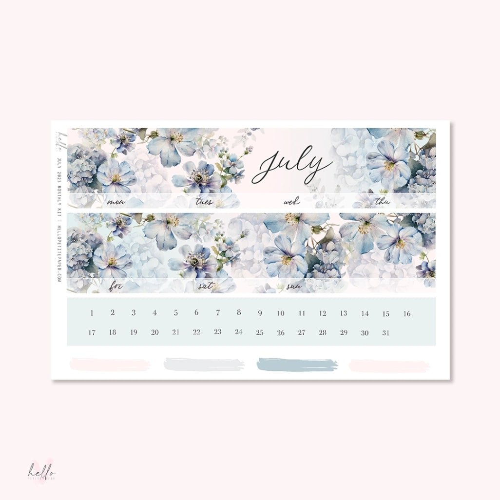 Sticker Kit Monthly - July - 2 - Hello Petite Paper - Tidformera