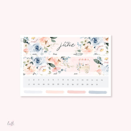 Sticker Kit Monthly - June - 2 - Hello Petite Paper - Tidformera