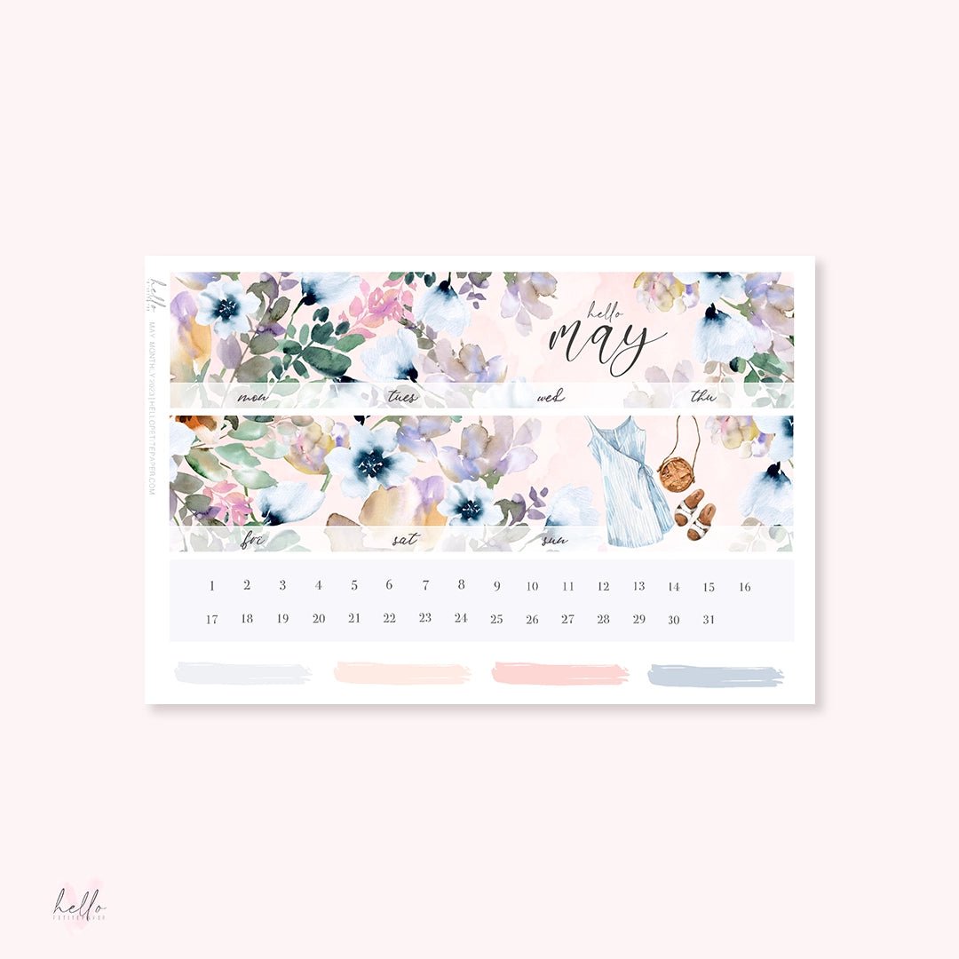 Sticker Kit Monthly - May - 2 - Hello Petite Paper - Tidformera