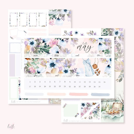 Sticker Kit Monthly - May - 1 - Hello Petite Paper - Tidformera