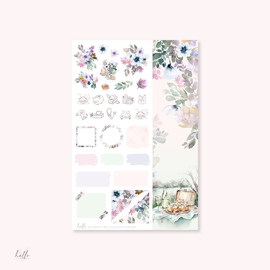 Sticker Kit Monthly - May - 4 - Hello Petite Paper - Tidformera