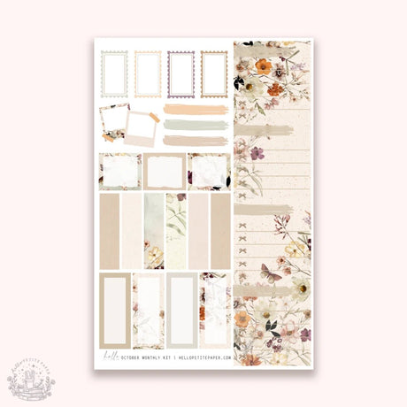 Sticker Kit Monthly - October - 4 - Hello Petite Paper - Tidformera