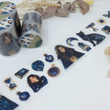 Sticker Pet Tape - Pre - cut - Celestial Keepers - 74 mm - 4 - Plan & Plot Studio - Tidformera