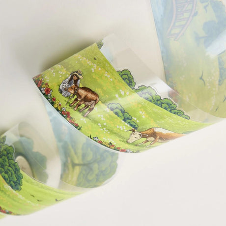 Sticker Pet Tape - Pre - cut - Country Ballad - 70 mm - 3 - Washi Tape Shop - Tidformera