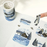 Sticker Pet Tape - Pre - cut - Crystal Garden - 70 mm - 5 - Washi Tape Shop - Tidformera