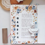 Sticker Pet Tape - Pre - cut - Dusty Blue & Cinnamon - 60 mm - 4 - Washi Tape Shop - Tidformera