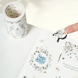 Sticker Pet Tape - Pre - cut - Frosted Letters - 70 mm - 6 - Washi Tape Shop - Tidformera