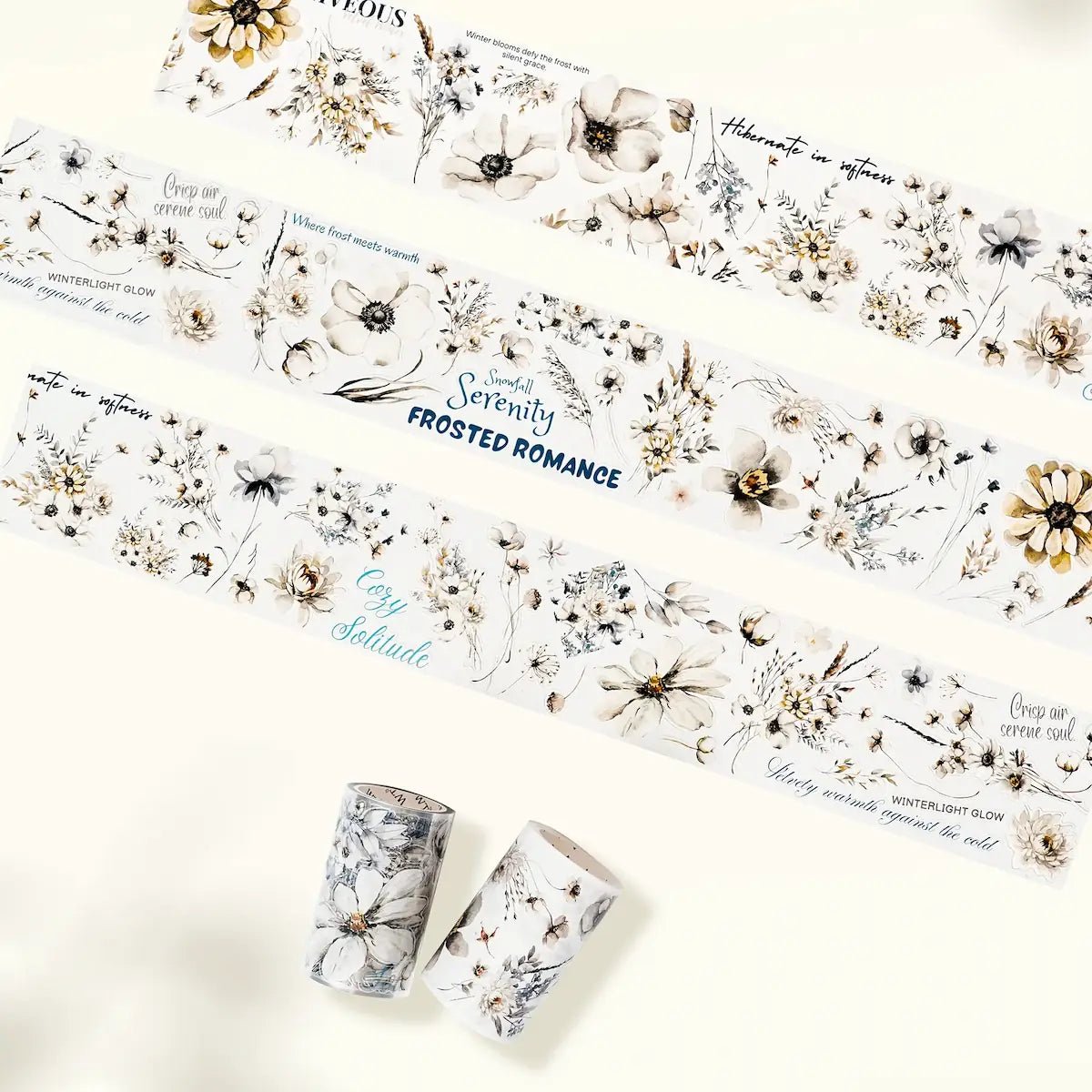 Sticker Pet Tape - Pre - cut - Frosted Meadow - 70 mm - 1 - Washi Tape Shop - Tidformera
