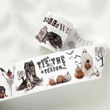 Sticker Pet Tape - Pre-cut - Haunted House - 65 mm - 8 - Washi Tape Shop - Tidformera