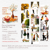 Sticker Pet Tape - Pre - cut - Heartstrings - 75 mm - 8 - Washi Tape Shop - Tidformera