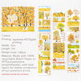 Sticker Pet Tape - Pre-cut - Hello Autumn - 70 mm - 6 - Washi Tape Shop - Tidformera