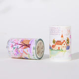 Sticker Pet Tape - Pre - cut - Misty Blush - 70 mm - 4 - Washi Tape Shop - Tidformera
